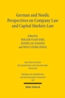 Image for German and Nordic Perspectives on Company Law and Capital Markets Law
