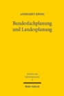 Image for Bundesfachplanung und Landesplanung : Das Spannungsverhaltnis zwischen Bund und Landern beim UEbertragungsnetzausbau nach  4 ff. NABEG