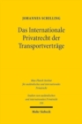 Image for Das Internationale Privatrecht der Transportvertrage