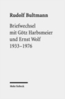 Image for Briefwechsel mit Goetz Harbsmeier und Ernst Wolf