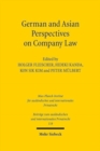 Image for German and Asian Perspectives on Company Law