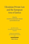 Image for Ukrainian Private Law and the European Area of Justice