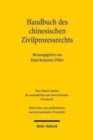 Image for Handbuch des chinesischen Zivilprozessrechts