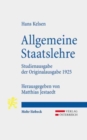 Image for Allgemeine Staatslehre : Studienausgabe der Originalausgabe 1925