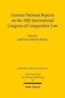 Image for German National Reports on the 20th International Congress of Comparative Law