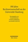 Image for 100 Jahre Rechtswissenschaft an der Universitat Hamburg