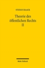 Image for Theorie des oeffentlichen Rechts II