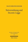 Image for Notverordnung und Decreto-Legge