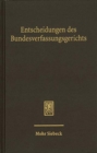 Image for Entscheidungen des Bundesverfassungsgerichts (BVerfGE) : Band 152