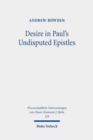 Image for Desire in Paul&#39;s Undisputed Epistles