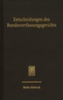 Image for Entscheidungen des Bundesverfassungsgerichts (BVerfGE)
