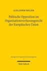 Image for Politische Opposition im Organisationsverfassungsrecht der Europaischen Union