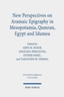 Image for New Perspectives on Aramaic Epigraphy in Mesopotamia, Qumran, Egypt and Idumea : Proceedings of the Joint RIAB Minerva Center and the Jeselsohn Epigraphic Center of Jewish History Conference. Research