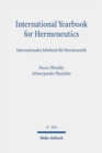 Image for International Yearbook for Hermeneutics/Internationales Jahrbuch fur Hermeneutik