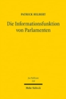 Image for Die Informationsfunktion von Parlamenten