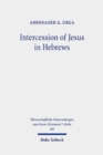 Image for Intercession of Jesus in Hebrews  : the background and nature of Jesus&#39; heavenly intercession in the Epistle to the Hebrews