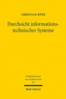 Image for Durchsicht informationstechnischer Systeme :  110 Abs. 3 StPO im Lichte des IT-Grundrechts