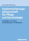 Image for Implementierungswissenschaft fur Pflege und Gerontologie