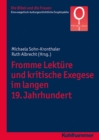 Image for Fromme Lekture Und Kritische Exegese Im Langen 19. Jahrhundert