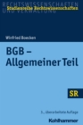 Image for BGB - Allgemeiner Teil