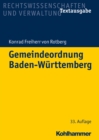 Image for Gemeindeordnung Baden-Wurttemberg