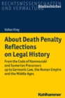 Image for About Death Penalty. Reflections on Legal History