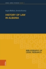Image for History of Law in Albania : Bibliography of Legal Research