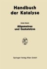 Image for Allgemeines und Gaskatalyse