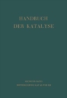 Image for Handbuch Der Katalyse