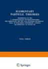 Image for Elementary Particle Theories