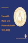 Image for Sternbild-, Mond- und Planetenkalender 1991-1992