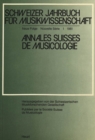 Image for Schweizer Jahrbuch fuer Musikwissenschaft- Annales Suisses de Musicologie- Annuario Svizzero di Musicologia : Neue Folge / Nouvelle Serie / Nuova Serie- 1 (1981)