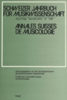 Image for Schweizer Jahrbuch fuer Musikwissenschaft- Annales Suisses de Musicologie- Annuario Svizzero di Musicologia : Neue Folge / Nouvelle Serie / Nuova Serie- 10 (1990)