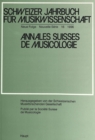 Image for Schweizer Jahrbuch fuer Musikwissenschaft- Annales Suisses de Musicologie- Annuario Svizzero di Musicologia : Neue Folge / Nouvelle Serie / Nuova Serie- 16 (1996)