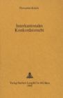 Image for Interkantonales Konkordatsrecht