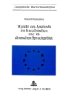 Image for Wandel des Anstands im franzoesischen und im deutschen Sprachgebiet