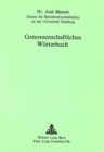 Image for Genossenschaftliches Woerterbuch