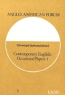 Image for Contemporary English : Occasional Papers 1