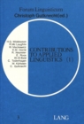 Image for Contributions to Applied Linguistics