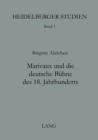 Image for Marivaux und die deutsche Buehne des 18. Jahrhunderts