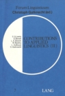 Image for Contributions to Applied Linguistics