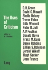 Image for Uses of Criticism