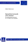 Image for Sprachhermeneutik und Literatur
