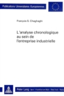 Image for L&#39;analyse chronologique au sein de l&#39;entreprise industrielle
