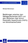 Image for Beziehungen zwischen dem Wartegg-Zeichentest (WZT) und dem deutschen High School Personality Questionnaire (HSPQ) von Schuhmacher/Cattell