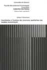 Image for Contribution a l&#39;analyse des structures qualitatives des modeles economiques