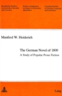 Image for German Novel of 1800 : A Study of Popular Prose Fiction