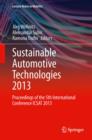 Image for Sustainable Automotive Technologies 2013: Proceedings of the 5th International Conference ICSAT 2013