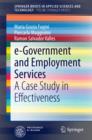 Image for e-Government and Employment Services: A Case Study in Effectiveness