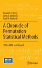 Image for A chronicle of permutation statistical methods  : 1920-2000, and beyond